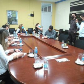 Intercambia ministra del MFP con especialistas de la UNISS Intercambia ministra del MFP con especialistas de la UNISS