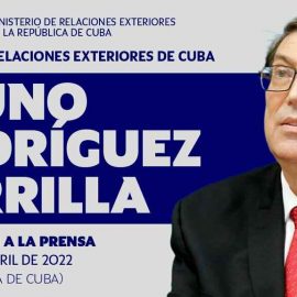 Canciller cubano ofrecerá declaraciones a la prensa nacional y extranjera Canciller cubano ofrecerá declaraciones a la prensa nacional y extranjera