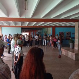Estudiantes y profesores de UNISS realizan mitin en apoyo a Palestina y contra la represión a estudiantes norteamericanos Estudiantes y profesores de UNISS realizan mitin en apoyo a Palestina y contra la represión a estudiantes norteamericanos